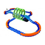 Autodráha so slučkami, žiariaca v tme RC - modrá